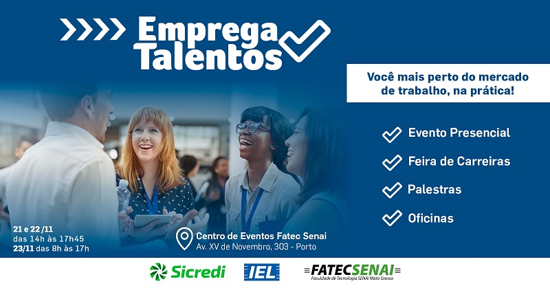 Emprega Talentos reúne palestras e feira de carreiras mais de 1 5